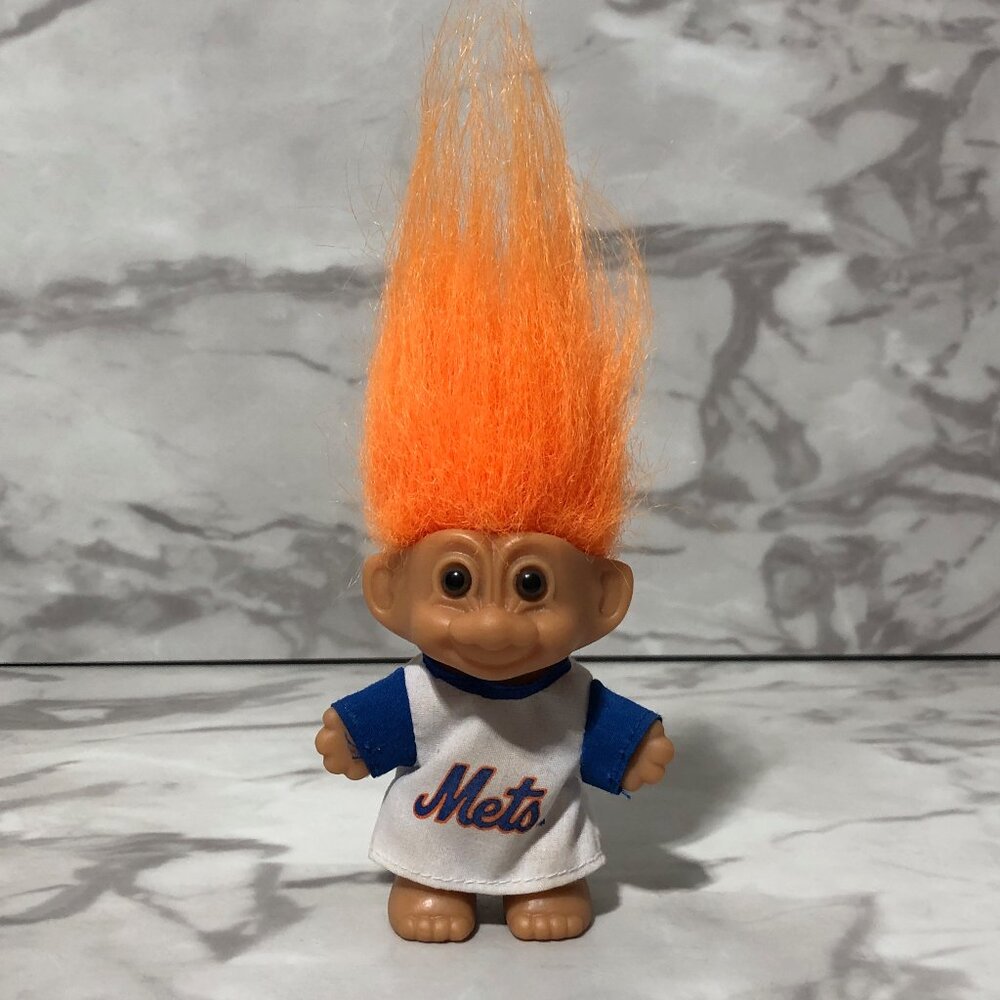 Vintage 1991 New York Mets Russ Official MLB Good Luck Troll Doll